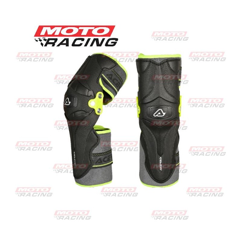 SET RODILLERAS X-STRONG NEGRO- AMARILLO (ACERBIS)