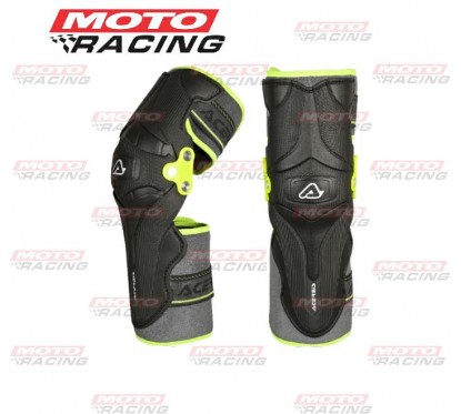 SET RODILLERAS X-STRONG NEGRO/AMARILLO (ACERBIS)