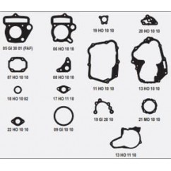 JUNTA MOTOR GILERA SMASH-  ZB P-  CADENA 83mm C- ORING 50.5mm