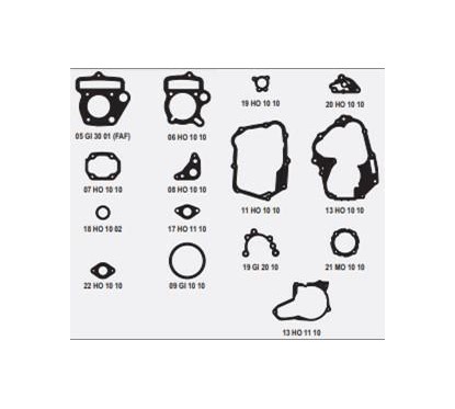 JUNTA MOTOR GILERA SMASH-  ZB P-  CADENA 83mm C- ORING 50.5mm