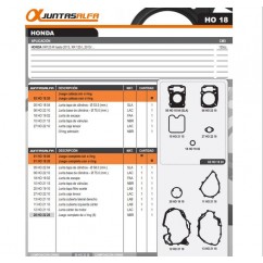 JUNTA MOTOR HONDA XR 125L C- ORING (ALFA)