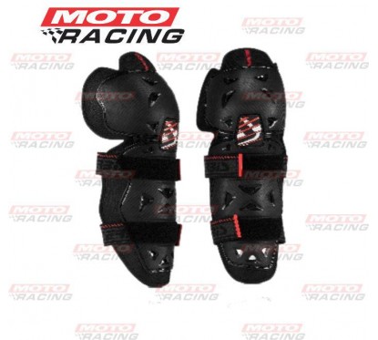 SET RODILLERAS PROFILE 2.0 NEGRA- ROJO (ACERBIS)