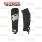 SET RODILLERAS  X-ZIP NEGRO C/DETALLES BLANCOS (ACERBIS)