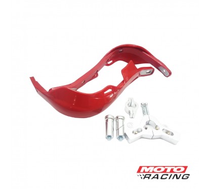 CUBRE MANOS ROJO UNIVERSAL C/KIT INSTALACION (T-FORCE)