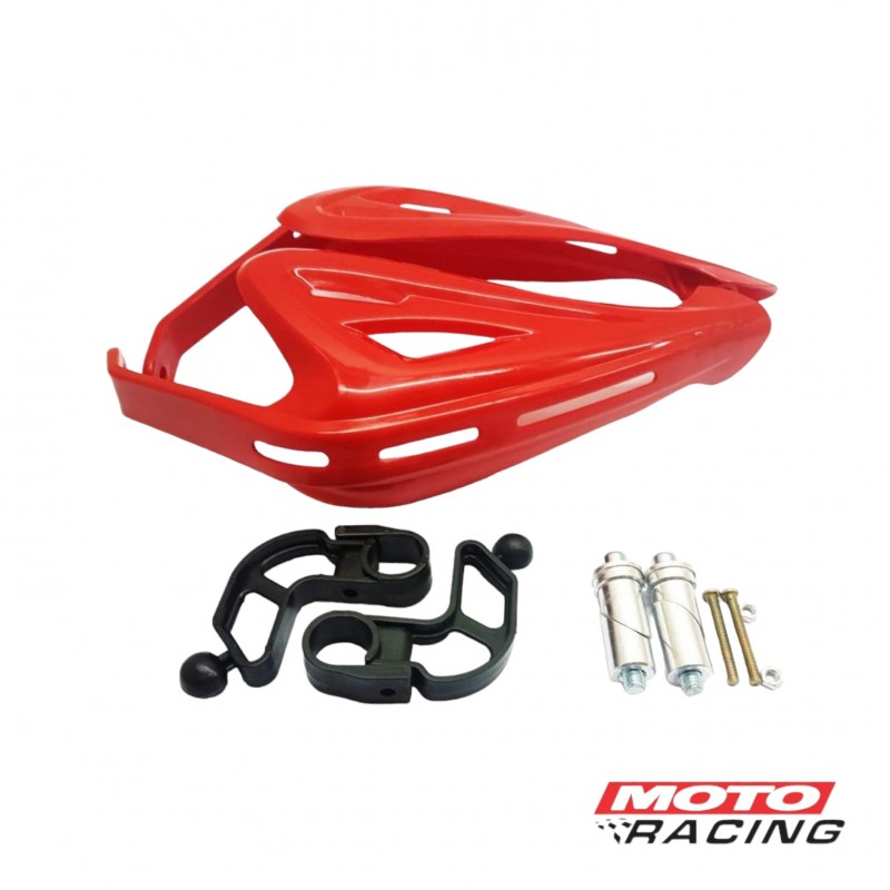 CUBRE MANOS ROJO UNIVERSAL C- KIT INSTALACION (T-FORCE)