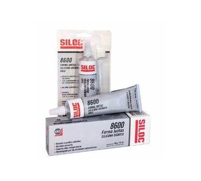 PEGAMENTO SILOC 8600 FORMA JUNTA SILICONA OXIMICA GRIS  X 98g