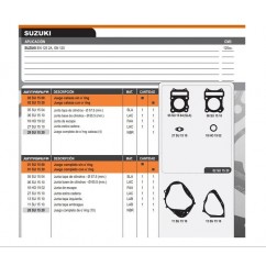 JUNTA MOTOR SUZUKI EN 125-  GN 125 C- ORING (ALFA)