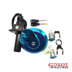 LLAVE CONTACTO MOTOMEL S2 150 SET C- TAPA TANQUE Y CACHA