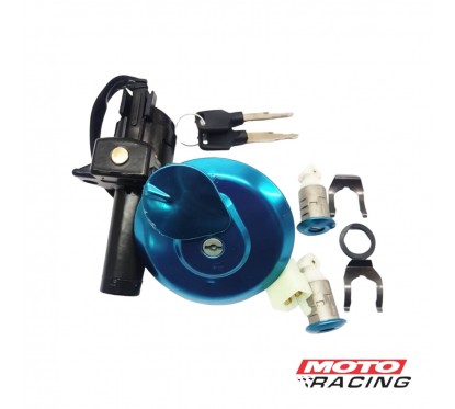 LLAVE CONTACTO MOTOMEL S2 150 SET C- TAPA TANQUE Y CACHA