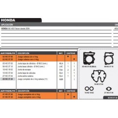 JUNTA CABEZA CILINDRO HONDA NX 400 FALCON M- N C- ORING