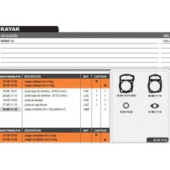 JUNTA CABEZA CILINDRO KAYAK 150 C- ORING