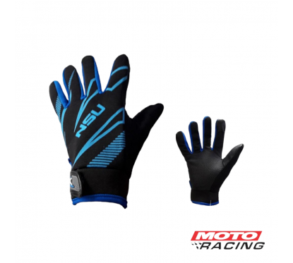 GUANTES S-5 C- TACTIL AZUL C-  NEGRO "L" (NSU)