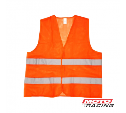 CHALECO FLUO CON REFLECTIVO NARANJA