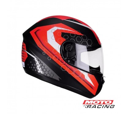 CASCO SPIKE PRISMA NEGRO MATE ROJO PEELS "M"