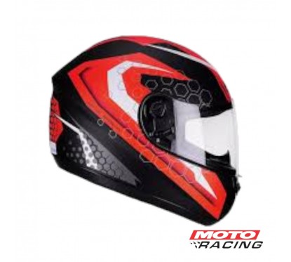 CASCO SPIKE PRISMA NEGRO MATE ROJO PEELS "L"
