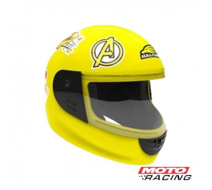 CASCO HALCON H5 KIDS STICKERS AMARILLO BRILLO "XS" 54mm