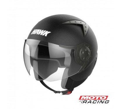 CASCO ABIERTO RS9 THICK NEGRO MATE TECTURADO "S" 56cm (HAWK)