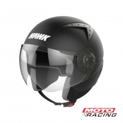 CASCO ABIERTO RS9 THICK NEGRO MATE TECTURADO "XL" 62cm (HAWK)