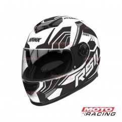 CASCO HAWK INTEGRAL RS11 REVO NEGRO -  BLANCO "XL" 62cm