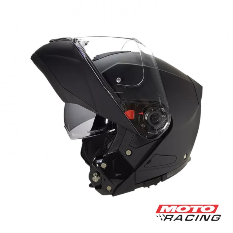 CASCO GLIDE CLASSIC NEGRO MATE REBATIBLE D- VISOR SMK "XL"