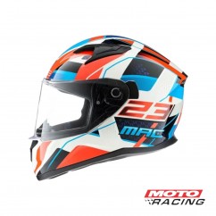 CASCO SPEED ZWITZ BLANCO-ROJO-AZUL "XXL" (MAC)