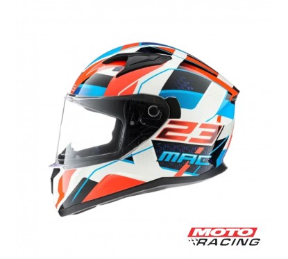 CASCO SPEED ZWITZ BLANCO-ROJO-AZUL "XXL" (MAC)