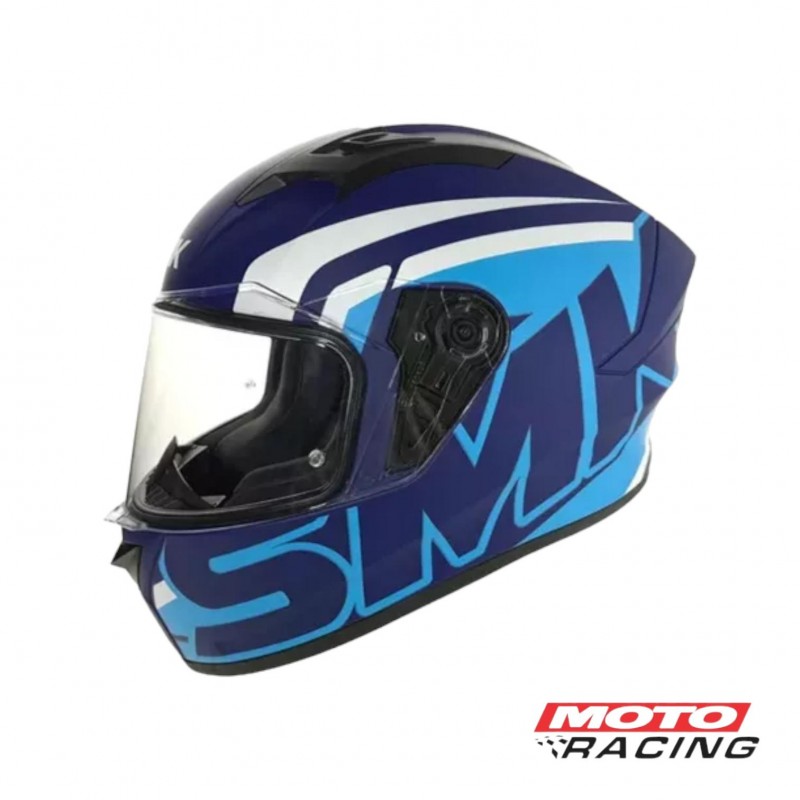 CASCO STELLAR STAGE AZUL MATE S- VISOR SMK "L"