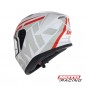 CASCO STELLAR STAGE BLANCO MATE- ROJO S- VISOR SMK "XXL"