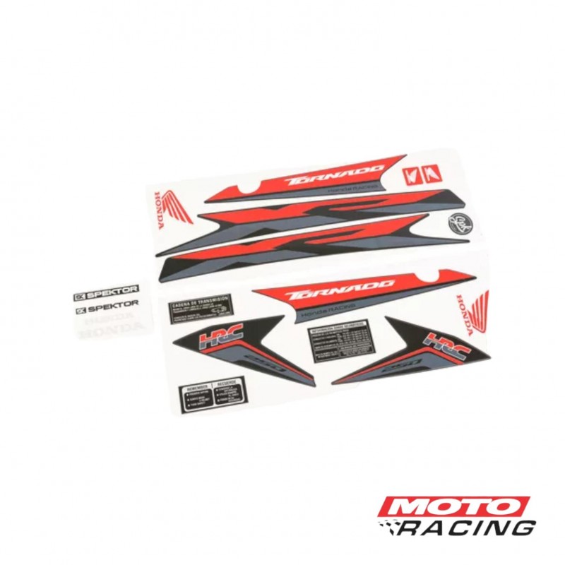 CALCOMANIA HONDA XR 250 TORNADO 18 HRC MOTO NEGRA (SPEKTOR)
