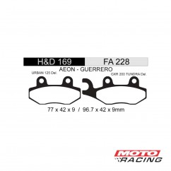 PASTILLA FRENO YAMAHA XTZ 125- 250 - DR 350 FA135 HD169 (BOSCH)