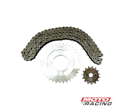 KIT TRANSMISION C/CADENA GILERA SMASH / WAVE 35/15 (T-FORCE)