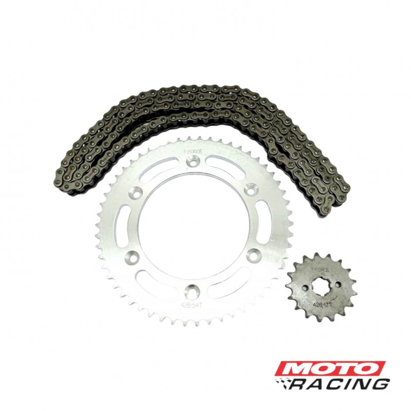 KIT TRANSMISION C- CADENA HONDA XR 125 54- 17 (T-FORCE)