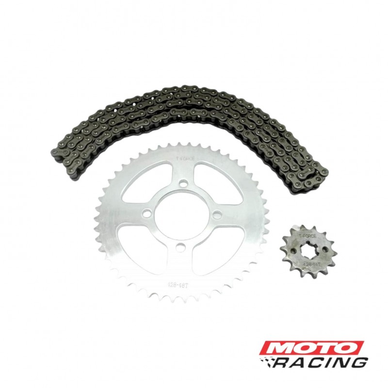 KIT TRANSMISION YAMAHA XTZ 125 T-14- 48 C- CAD 428Hx122 (T-FORCE)