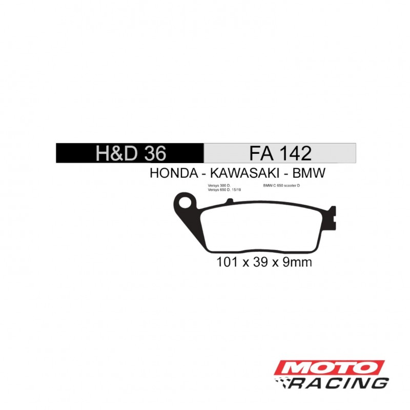 PASTILLA FRENO DELANTE HONDA CB 250 TWISTER (HADA)