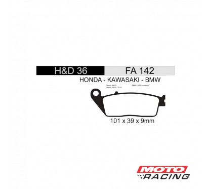 PASTILLA FRENO DELANTE HONDA CB 250 TWISTER (HADA)