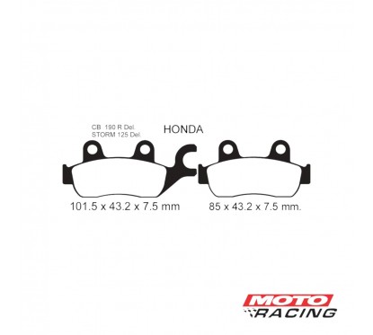 PASTILLA FRENO HONDA CB 190 R DELANTERA - HD151 (KISHO)