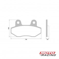 PASTILLA FRENO YAMAHA FZ 16- SZR 150- HONDA WAVE 110S (FRAS-LE)