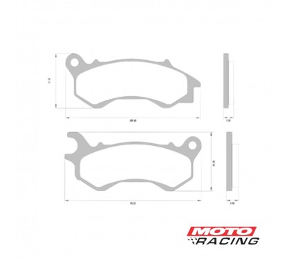 PASTILLA FRENO DELANTERO HONDA PCX 150 (FRAS-LE)
