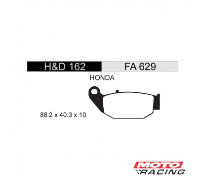 PASTILLA FRENO HONDA CBF 150 INVICTA  -  CB 190  TRASERA FA629