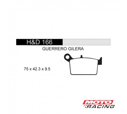 PASTILLA FRENO GUERRERO GXR 250 TRASERA