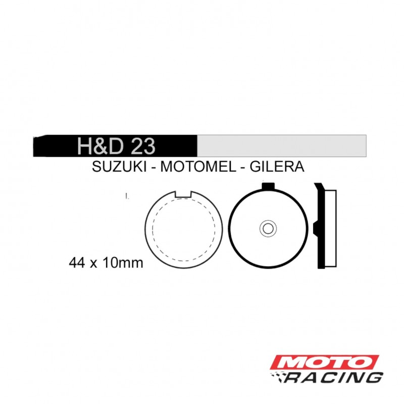 PASTILLA FRENO DAKAR 200- SKUA 150- SUZUKI 125- SAHEL 200 HD144
