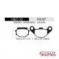 PASTILLA FRENO KAWASAKI KLR 650 -  GN 125 TRASERA FA67