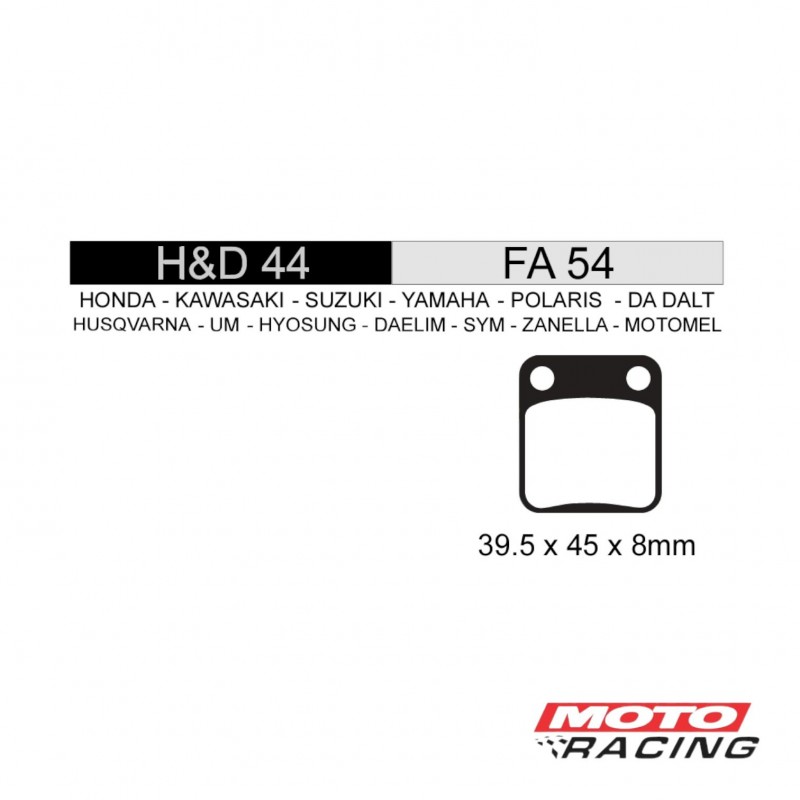 PASTILLA FRENO HONDA CG 125 TITAN- FAN- TITAN 150 -  RX 150 FA54