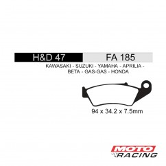 PASTILLA FRENO HONDA FALCON-  TORNADO DELANTERA HD70-FA185-125