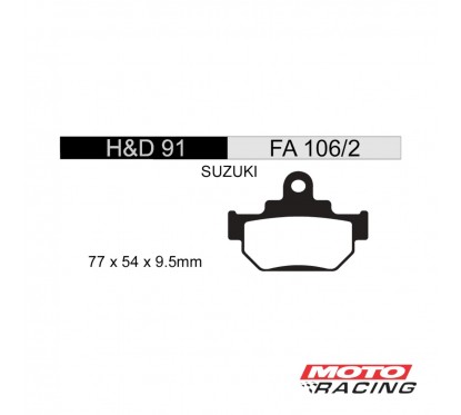 PASTILLA FRENO SUZUKI RM 125-250- SP600 FA106 (HD)
