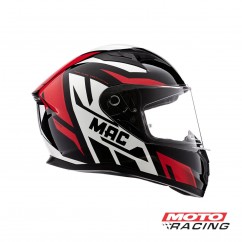 CASCO 825 SPEED JOY ROJO - NEGRO BRILLO "L" (MAC)