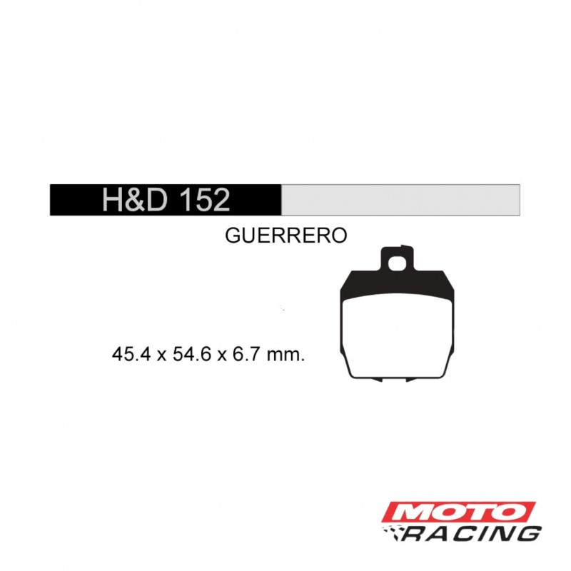 PASTILLA FRENO TRASERO BAJAJ ROUSER 220-  200 (STD)