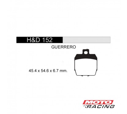 PASTILLA FRENO TRASERO BAJAJ ROUSER 220-  200 (STD)