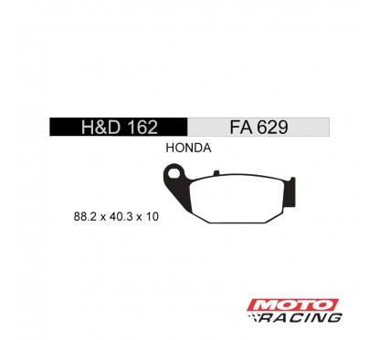 PASTILLA FRENO HONDA CB 190 R TRASERA - HD162 - FA629 (STD)