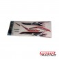 CALCOMANIA HONDA XR 150 L ROJO- NEGRO P-  MOTO ROJA (MM 2000)